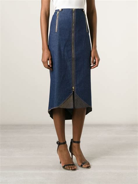 dior draped skirt|dior denim skirt.